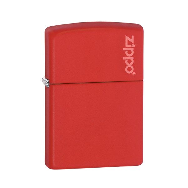Zippo Red Matte Windproof Lighter With Zippo Logo 233ZL