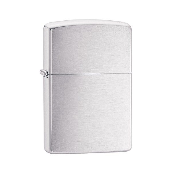 Zippo Brushed Chrome Windproof Lighter Regular 200