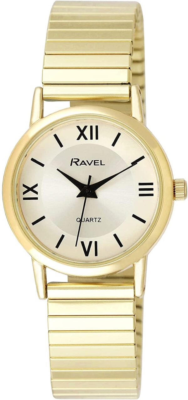 Ravel Unisex Classic Round Everyday Watch with Roman Numerals