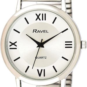 Ravel Unisex Classic Round Everyday Watch with Roman Numerals Ravel Unisex Classic Round Everyday Watch with Roman Numerals