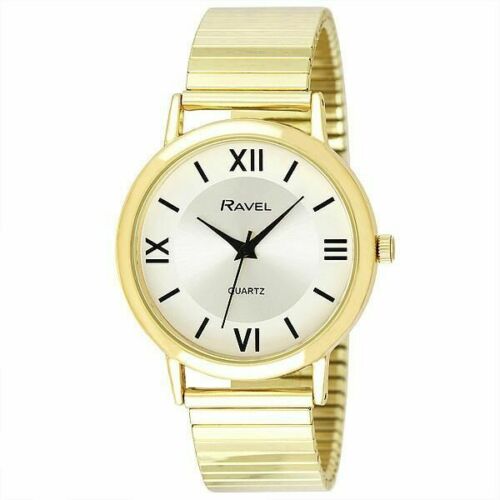 Ravel Unisex Classic Round Everyday Watch with Roman Numerals