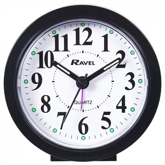 Ravel - Chadwell Quartz Alarm Clock - Black
