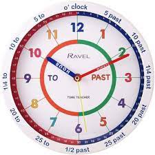 RAVEL TIME TEACHER WALL CLOCK