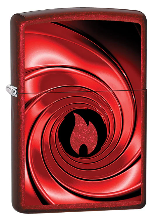 Zippo Red Swirl Design