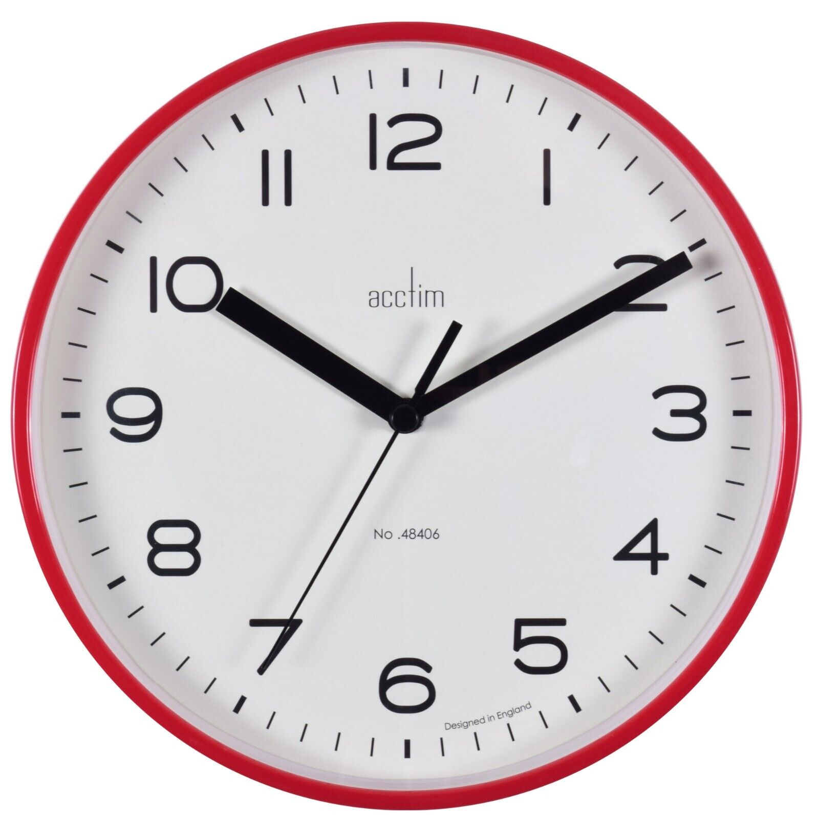 Acctim Runwell Small Wall Clock Quartz Slimline Case 20cm