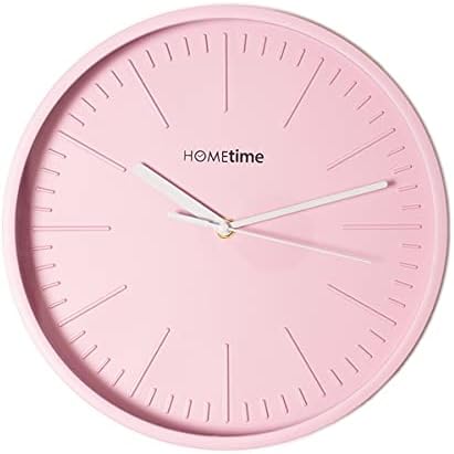 HOMETIME QUARTZ MATT PINK WALL CLOCK WITH 3D BATON DIAL 28CM HOMETIME QUARTZ MATT PINK WALL CLOCK WITH 3D BATON DIAL 28CM