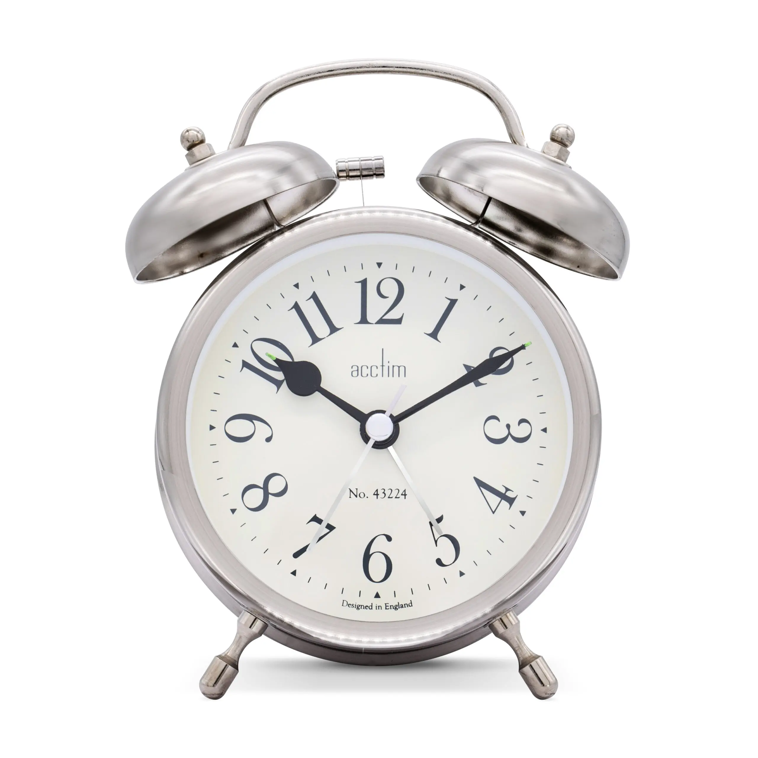 Acctim Pembridge Silver Double Bell Alarm Clock Acctim Pembridge Silver Double Bell Alarm Clock