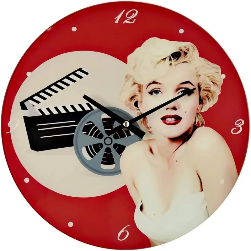 MARILYN GLASS WALL CLOCK